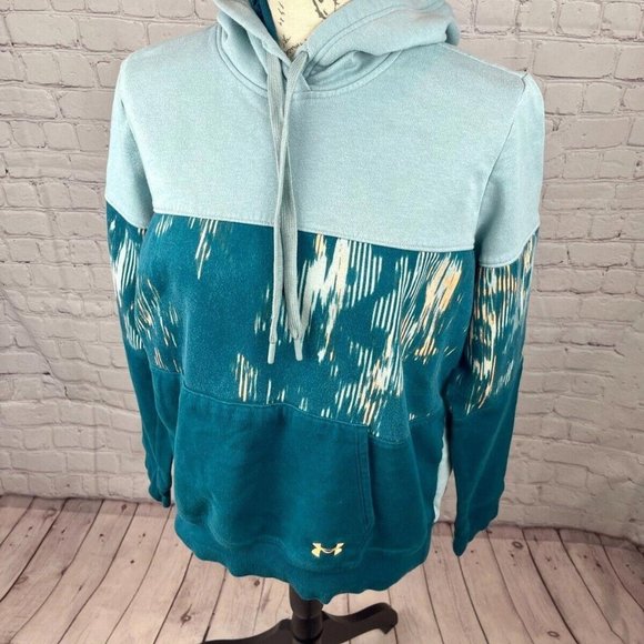 Under Armour Tops - Under Armour Women's Rival Fleece Blocked Hoodie Sweatshirt Size Small